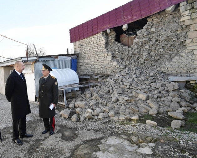 Ильхам Алиев: районы Азербайджана, пострадавшие в результате землетрясения, будут восстановлены  