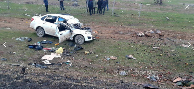Водитель легковой машины погиб при столкновении с грузовиком в Дагестане (ФОТО)