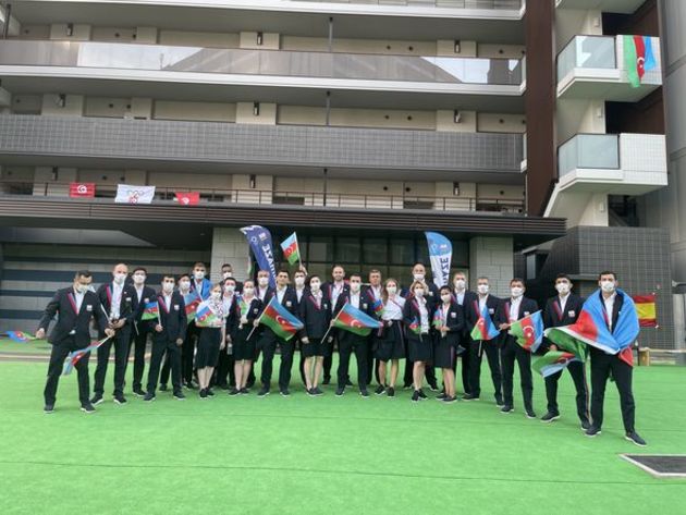 Азербайджанская делегация приняла участие в параде спортсменов на Олимпиаде в Токио