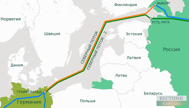 "Газпром" готов к заполнению первой нитки газопровода "Северный Поток"