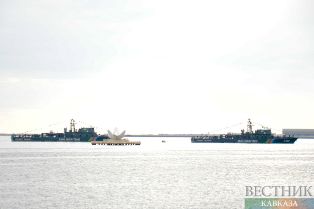 Ударная группа кораблей Каспийской флотилии вернулась в Махачкалу