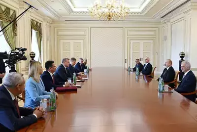 Глава Астраханской области встретился с президентом Азербайджана